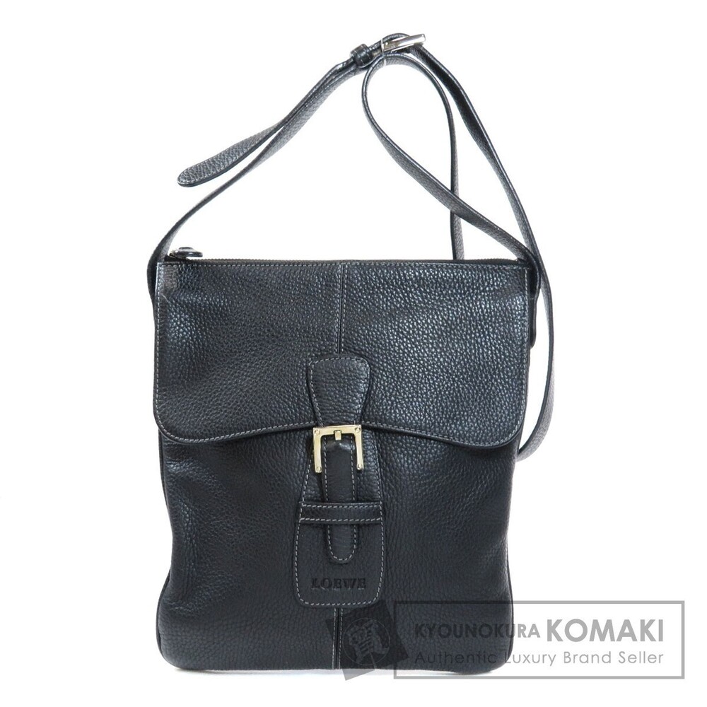 Loewe Long Shoulder Bag Leather Black